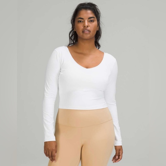 Lululemon Align Long Sleeve Shirt in White - Picture 1 of 2